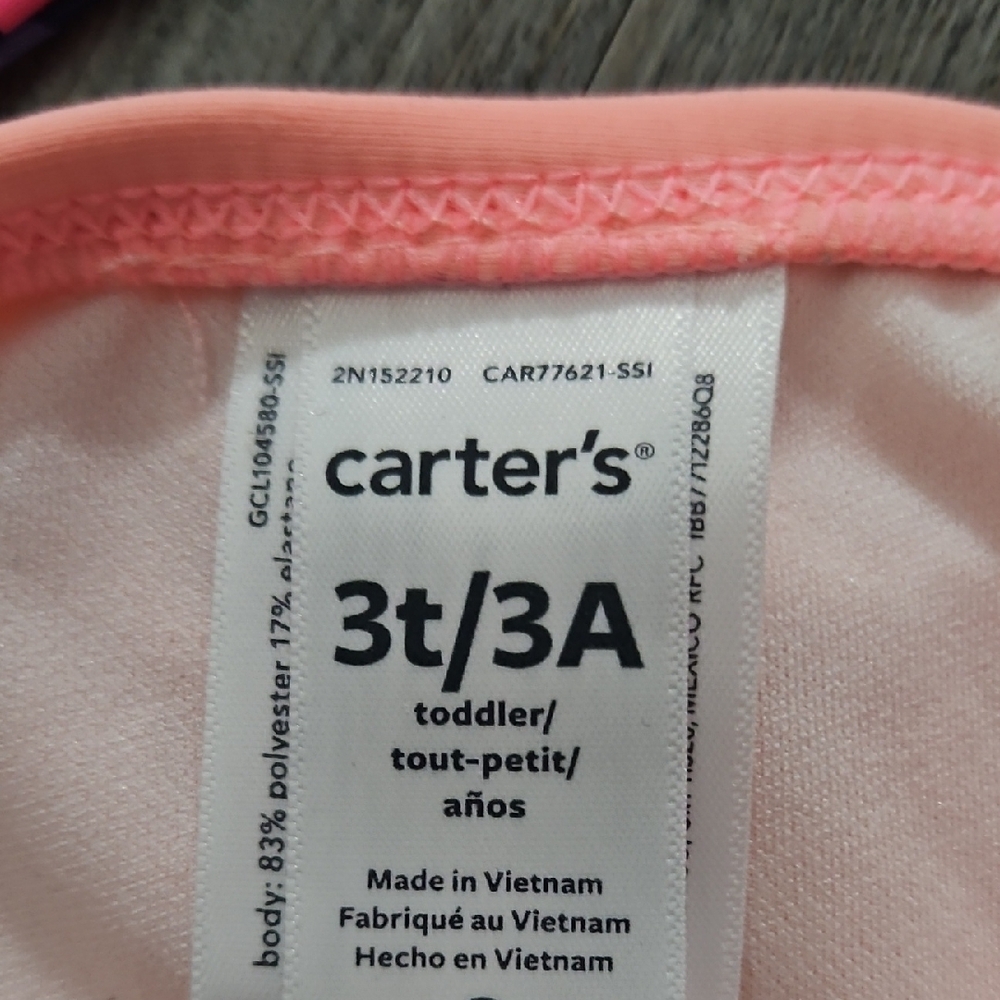 Carter's Pink and Blue Rashguard Swim Set with Sun Protection - Picture 7 of 7